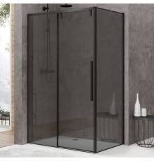 Душевой уголок Black White Stellar Wind S898 Black-Grey 120х90, профиль черный матовый, стекло тонированное