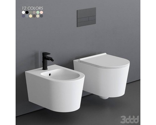 Alice Form Биде подвесное 50х35см., цвет: белый глянцевый. 22310101