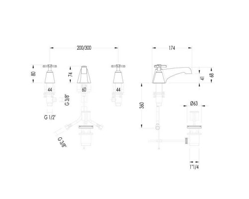 DevonDevon Time Смеситель для раковины, цвет: хром. 2TIME200CR
