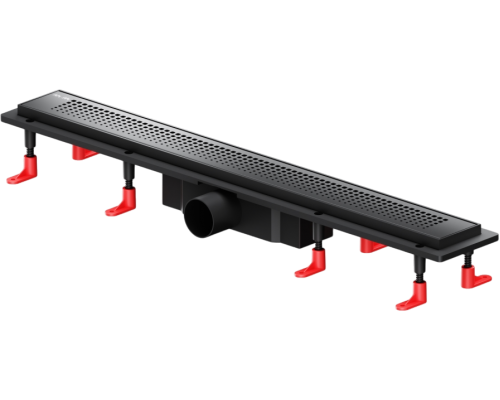 Душевой трап (лоток) AM.PM PrimeFlow Cut Gradient 70 см, черный матовый