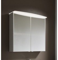 AQ NER0408 Neringa Шкаф зеркальный, с двумя дверьми, светод. подсв., сенс выкл.,бел. 800х760х170 мм NER0408