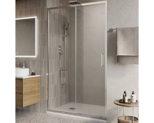 Душевая дверь в нишу BelBagno Luce BF-1-120-C-Cr профиль хром, стекло прозрачное