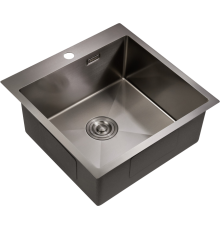 Мойка кухонная Milacio Steel Denia 51 MC.77489 сталь воронёная