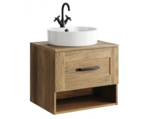 AQ CRF0106DB Craft Тумба под умывальник с одним ящиком, подвесная 600х500х480 мм, дуб балтийский CRF0106DB