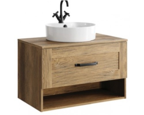 AQ CRF0108DB Craft Тумба под умывальник с одним ящиком, подвесная 800х500х480 мм, дуб балтийский CRF0108DB