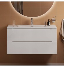 Тумба с раковиной BelBagno Etna 100 bianco lucido, раковина BB-8099-100