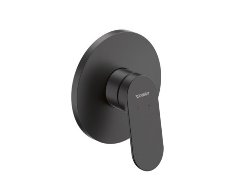 Duravit Wave Смеситель для душа, настенный, цвет: черный матовый. WA4210007C46