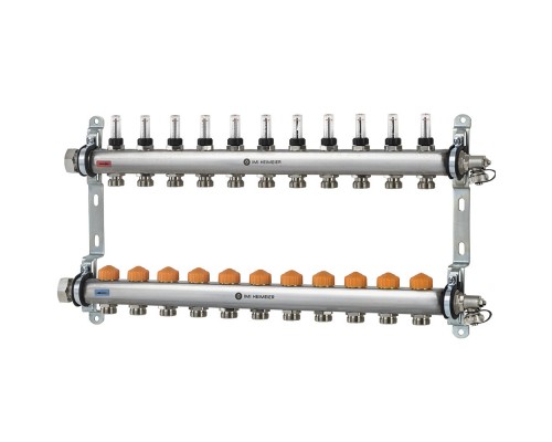 Коллектор распределительный Heimeier Dynacon Eclipse с регуляторами расхода, 11 контуров 9340-11.800