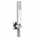 Gessi Eleganza Душевой комплект: вывод на 1/2rdquo;, держатель, шланг 1,5м и душевая лейка, цвет: хром. 46127#031