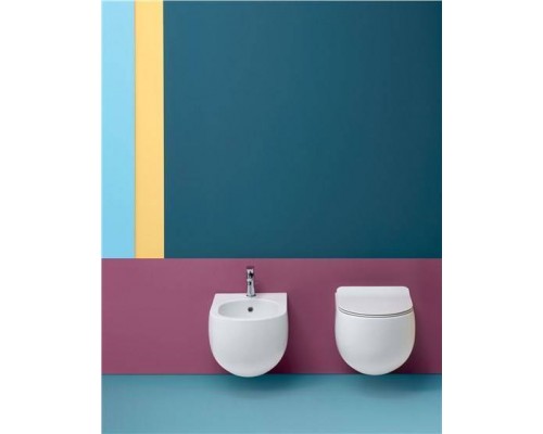 Kerasan Flo биде NEW подвесное 54х37см, с 1отв под смеситель, цвет: белый. 312301 Kerasan Flo биде NEW подвесное 54х37см, с 1отв под смеситель, цвет: белый. 312301