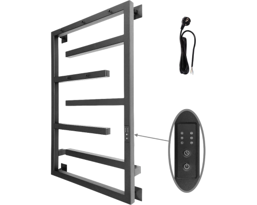 Полотенцесушитель электрический Altasan ЛабиринтПроф 80х50 черный муар