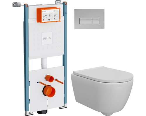 Комплект Унитаз подвесной DIWO Коломна 0700 + Инсталляция VitrA V-Fix Core 732-5800-01PV + Кнопка Root Square 740-2380 хром Комплект Унитаз подвесной DIWO Коломна 0700 + Инсталляция VitrA V-Fix Core 732-5800-01PV + Кнопка Root Square 740-2380 хром