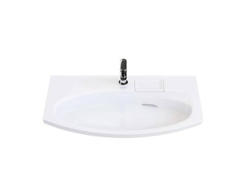 Kerama Marazzi Riva Раковина 80х47.5х15см., накладная, мебельная, с крепежом, 1 отв., с переливом, цвет: белый глянцевый Kerama Marazzi Riva Раковина 80х47.5х15см., накладная, мебельная, с крепежом, 1 отв., с переливом, цвет: белый глянцевый