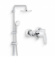 Душевой комплект Смеситель для душа Grohe Eurosmart Cosmopolitan 32837000 + Стойка New Tempesta 27389002