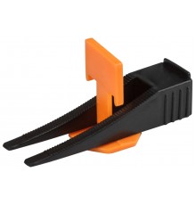 СВП ( Система Выравнивания Плитки), Зажимы "Флаг" 40 шт. и Клинья 40 шт., набор, ширина шва 1,5 мм