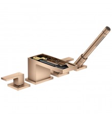Axor MyEdition Смеситель на борт ванны., на 4 отв., с ручным душем, без панели, цвет: полированное красное золото. 47432300