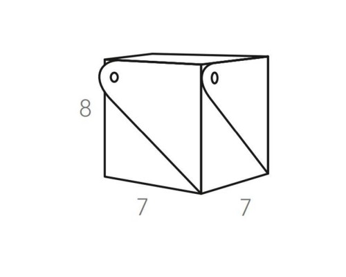 ADJ Коробочка MIU 7x7xH8 см., цвет: черный/серый. 0055.01/03 ADJ Коробочка MIU 7x7xH8 см., цвет: черный/серый. 0055.01/03