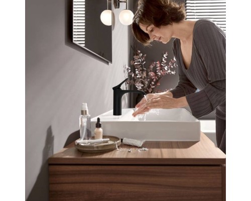 Hansgrohe Vivenis Смеситель для раковины, 1 отв., без донного клапана, цвет: черный матовый. 75022670