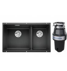 Комплект Мойка Blanco Subline 430/270-U антрацит + Измельчитель KUCHENSTERN Muhle