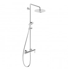 Duravit C.1 Душевая колонна с однорычажным смесителем, верхним душем, штангой и лейкой, цвет: хром. C14280007010