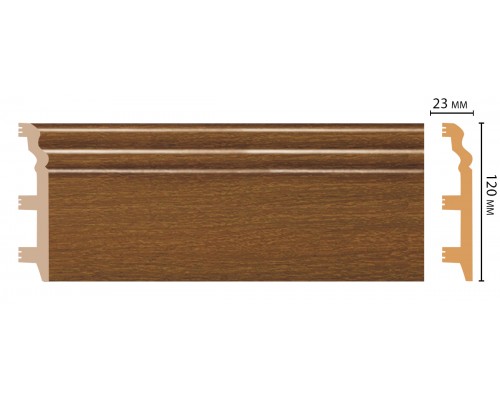 Плинтус напольный DECOMASTER D233-85 ШК/8 (120*23*2400мм)