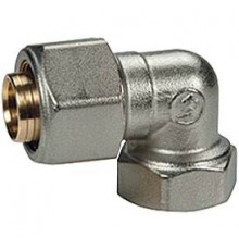 Угольник, Giacomini, R563AM, 90°, В, 3/4, 16 x 2, латунь, хромированный, для труб GIACOTHERM, GIACOFLEX и многослойных