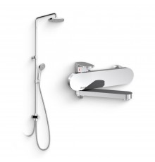 Душевой комплект Смеситель Ravak Chrome CR 022.00/150 + Стойка DS 090.00