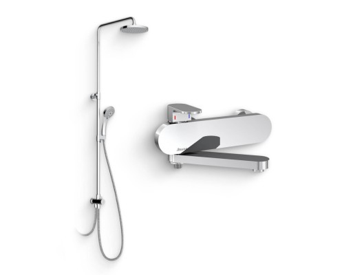 Душевой комплект Смеситель Ravak Chrome CR 022.00/150 + Стойка DS 090.00