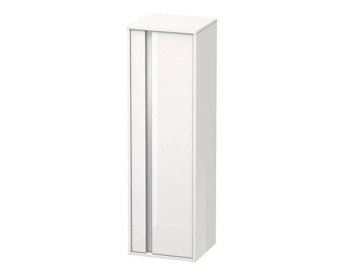 Duravit Ketho Шкаф высокий 40х36х132см., 1 дверца петли справа, 2 стеклянные полки, 1 деревянная полка, подвесной, цвет: белый глянцевый. KT1257R2222