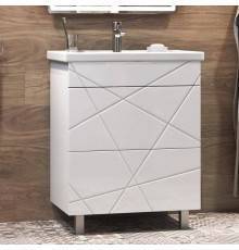 Тумба с раковиной Vigo Geometry 60 белая
