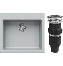 Комплект Мойка кухонная Tolero Classic R-111 платина + Измельчитель Bone Crusher BC 610-AS