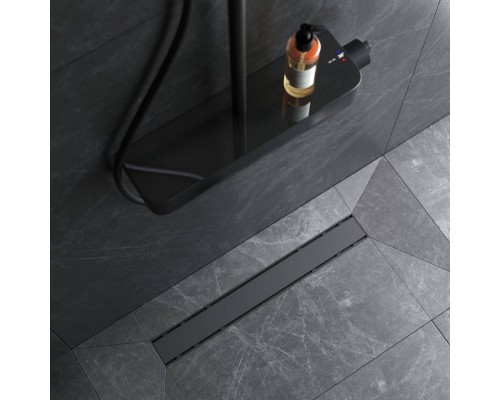 W02SC-U11-060-04BM Трап для душа линейный, универсальный затвор Tile, 60 см W02SC-U11-060-04BM Трап для душа линейный, универсальный затвор Tile, 60 см