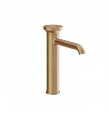 Gessi Origini Смеситель для раковины, на 1 отв., H=24.7см., в компл. с отделочной вставкой, цвет: Warm Bronze Br. PVD. 66006#726