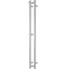 Полотенцесушитель электрический Bauedge Stella R 8х120, нержавеющая сталь полированная