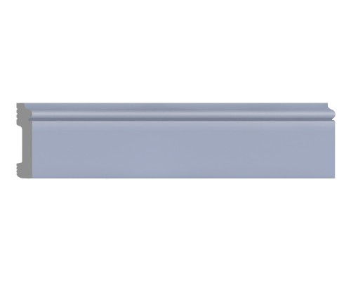 Плинтус напольный DECOMASTER D005-117ДМ (79*13*2400мм) белый матовый