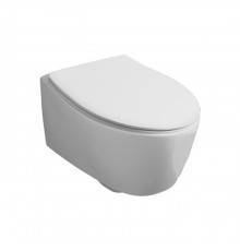 Simas Lft Spazio Унитаз подвесной 52х35см., безободковый, цвет: белый матовый. LFT18 bi matt rimless
