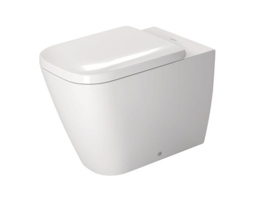 Duravit Happy D.2 Унитаз напольный пристенный вариант, для независимого подключения воды, с вертикальным смывом, цвет: белый. 2159090000