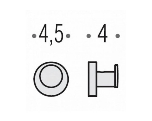 Colombo Plus Крючок подвесной, цвет: PVD нержавеющая сталь. W4917.HPS1