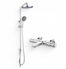 Душевой комплект Термостат IDDIS Uniterm UNISB02I74WA для ванны с душем + Стойка SpaHome SPA3F0Ci76