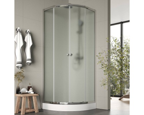 Душевой уголок Agger A01 080MCR/G 80x80, матовое стекло, с поддоном