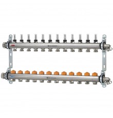 Коллектор распределительный Heimeier Dynacon Eclipse с регуляторами расхода, 12 контуров 9340-12.800