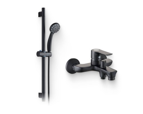 Душевой комплект Смеситель Orange Aristo Aristo M19-100b + Гарнитур One Life OL11B черный