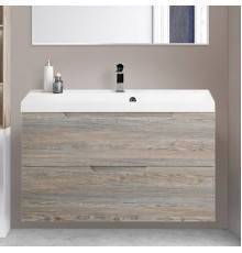 Тумба с раковиной BelBagno Vittoria 90 подвесная, pino, белая глянцевая раковина