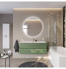 Мебель для ванной комнаты Cezares Eco Cer-N 120, фисташковый софт, раковина Eco 120, ручки серые