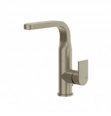 Gessi Emporio Via manzoni Смеситель для раковины, на 1 отв, с донным клапаном, цвет: Finox Brushed Nickel. 47123#149