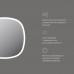 M8FMOX0601WGS Зеркало универсальное с контурной LED-подсветкой, ИК- сенсором, квадрат, 60 см