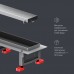W01SC-U11-060-04SB Трап для душа линейный, универсальный затвор Tile, 60 см