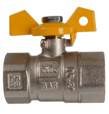 Шаровой кран TeRma GAS 30566 3/4", вн-вн, газ, ручка бабочка