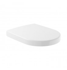 VilleroyBoch Subway 2.0 Сиденье для унитаза, с микролифтом, цвет: белый/нержавеющая сталь. 9M68S101