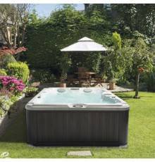 Jacuzzi SPA J235 Минибассейн 213х213х91см, фильтрация CLEARRAY Active Oxygen, панель Silver Wood, цвет акрила: Platinum. ZI12ZG0E80